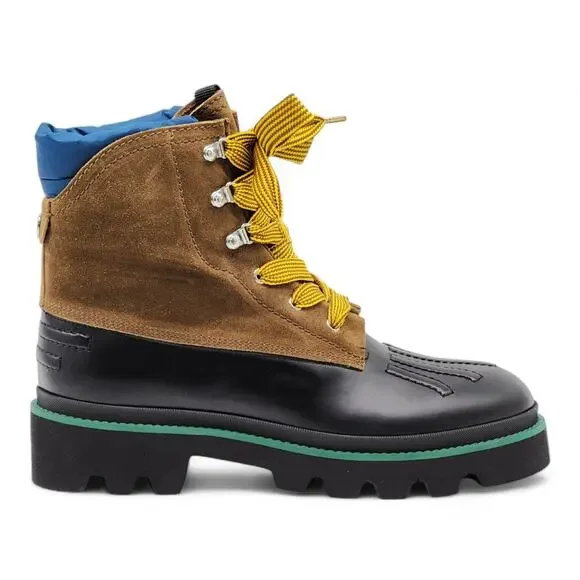 Dsquared2 Rubber and Leather Hiking Duck Boots Black 44 11US $1220